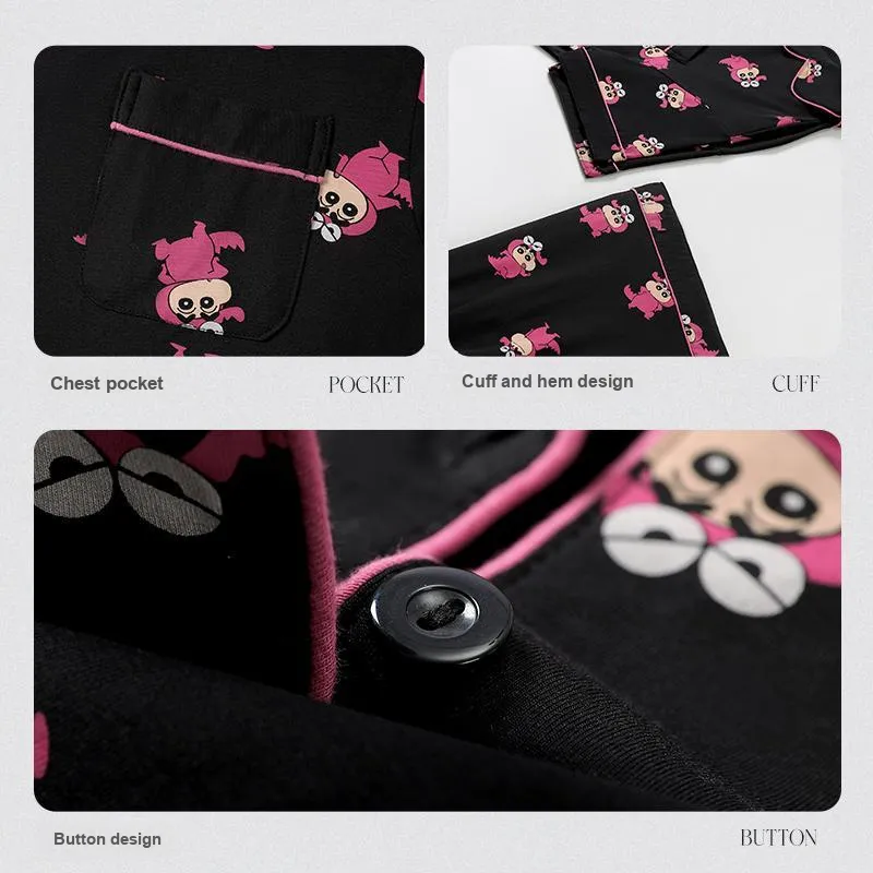 Gongdie x LABIXIAOXIN,LIANMINGKUAN Pajama Set Men's Gift Box Set Black-2
