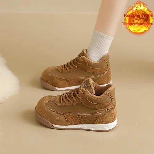 OLIDIK Толстая подошва термальная обувь MID утепленная обувь для женщин