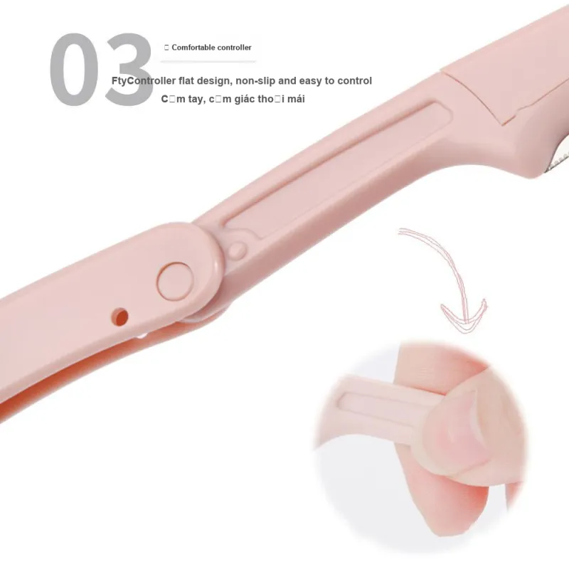 YUELEJI Micro Eyebrow Razor Foldable Safe Portable Shaver For Women's Beginner Anti-Skin Rash Beginner's Brow Trimmer-2