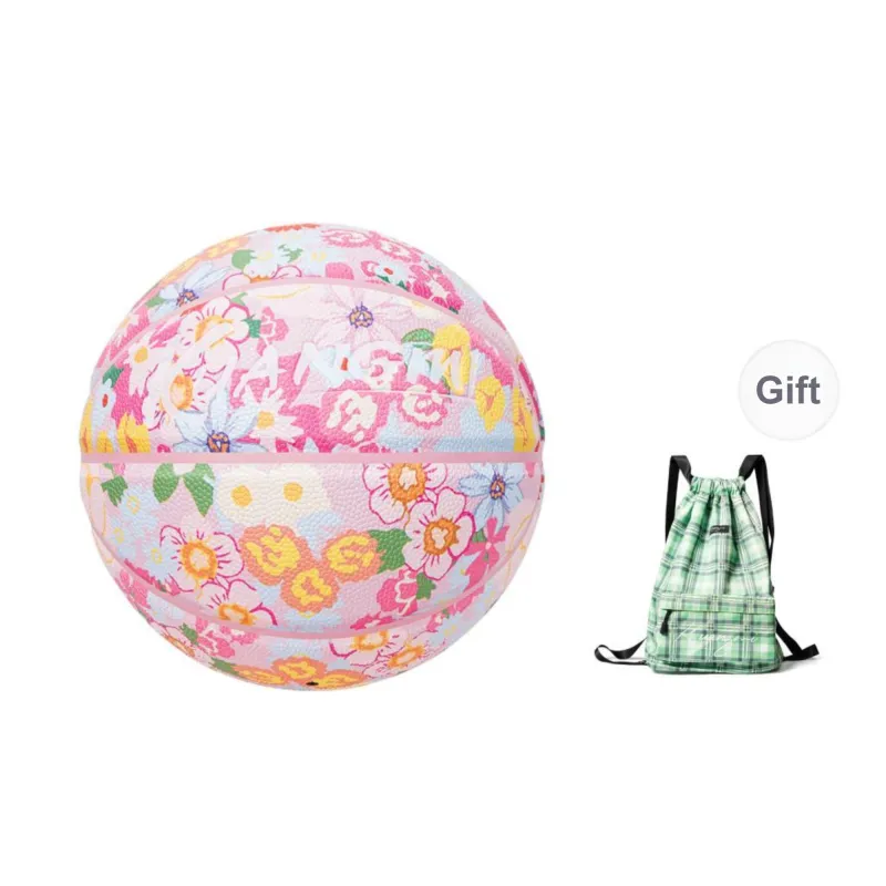 Kuangmi PU Basketball Pink Multicolor Size 7 Ball Street Unisex-10
