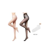 [2 팩] 블랙+스킨 컬러 - 포함된 1쌍의 랜덤 트렌디 양말