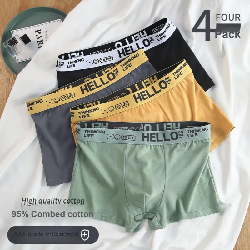 Cotton Shopping Underpants Men's 4 Pack-1