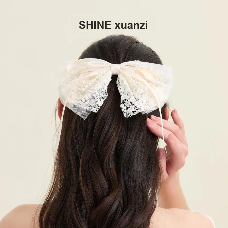 SHINE Cherished Moments Collection Fabric, Shell Pearl Hair Clips Women's-4
