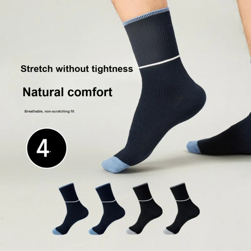 GOSO Mid Calf Socks Men's 4 Pack-5