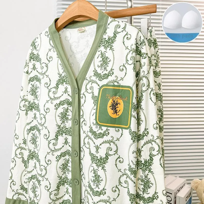 Sleeping Beauty Pajama Set Women's Green-1
