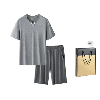 ROBINHOOD Pajama Set Men's Gift Box Set Dark Heather Gray
