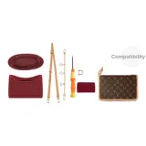 Trumpets Upgraded 4-Piece Set (Crossbody Bag with Beeswax, Decorative Chain, Large Bag with Curved Design, and Strap)