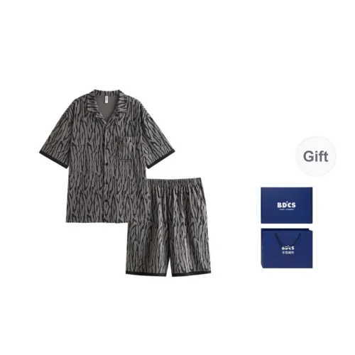 Peninsula City Pajama Set Men's Gift Box Set Dark Gray