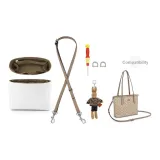 [Combo Tool Sets]DuPont Paper Liner+Crossbody Shoulder Strap+D-Ring+Brown Rabbit
