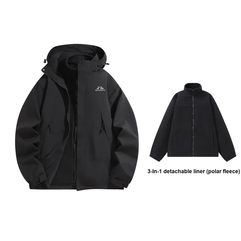 Feiyue Water-Resistant Windproof Warm Water-Repellent Windbreaker Jacket Unisex-1