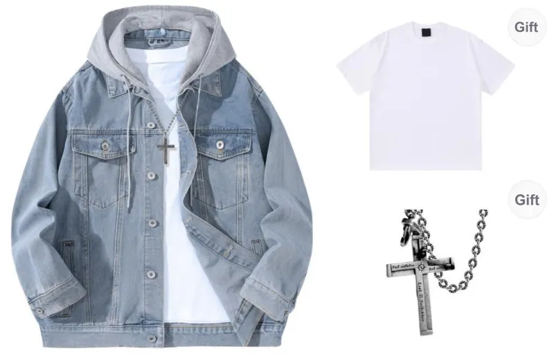 A.X.S.K x Lost N Forbidden Denim Jacket Unisex-7