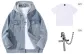 Blue Denim (Comes with White T-Shirt+Gift Box Set Necklace)