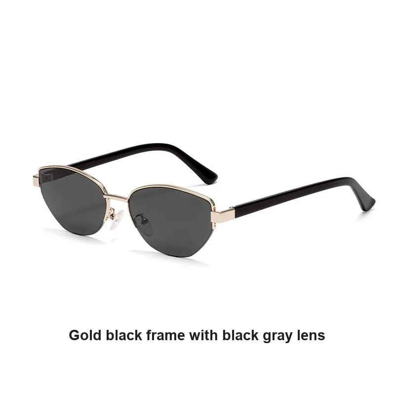 YAWEIKA Metal Irregular Shape Sunglasses Unisex-1