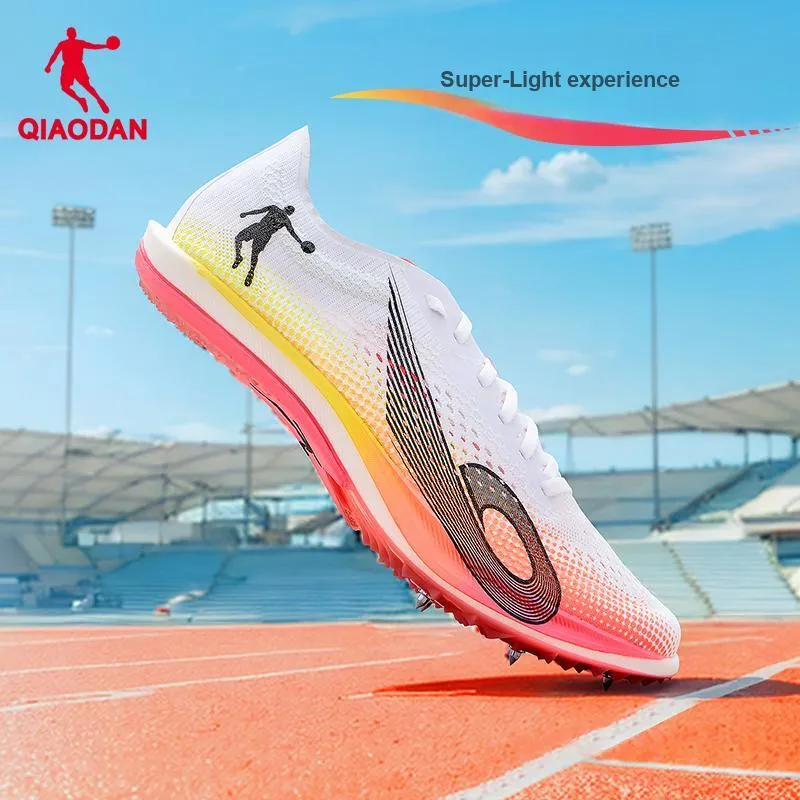 QIAODAN Feiteng ML RACE Running Shoes Men Low Top Jordan White Sunlight Yellow-6
