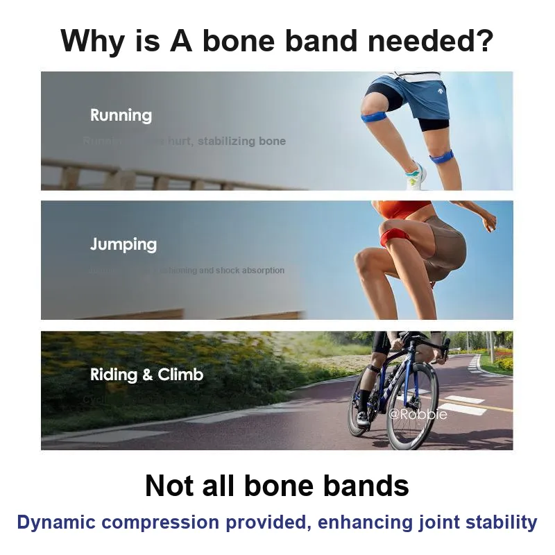 Practice Yourself Running Badminton Jump Rope Patella Bands Comfortable To Wear Unisex Comprehensive Protective-3