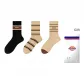 [3 Pack]Black/Light Khaki/Khaki Brown Stripes