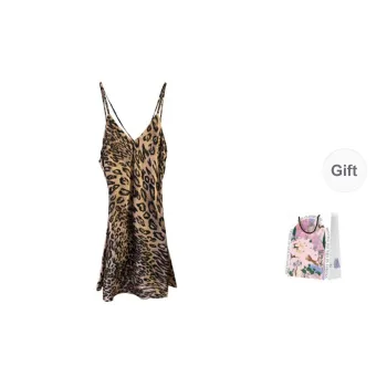 Inside The Orange Nightgown Women's Shopping Bag Leopard Print
