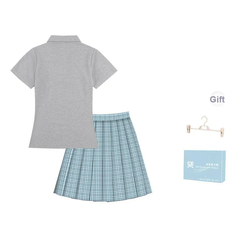 Ice Cream And Whale Summer Skirt Set Women's Gift Box Set-1