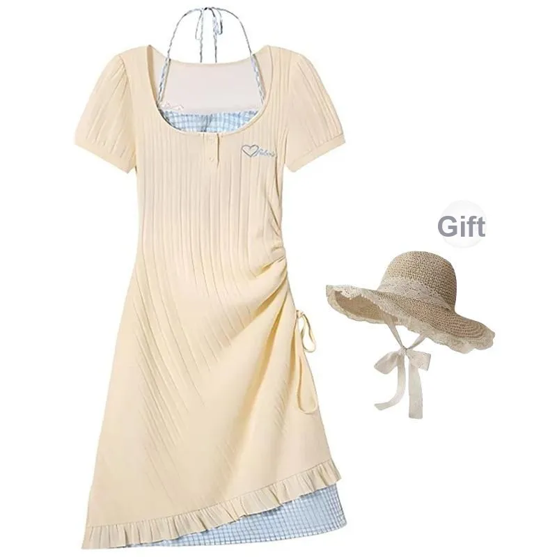 Pa33word Short Sleeved Dress Women's-18