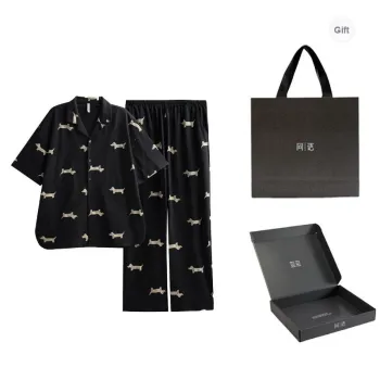 Same Language Pajama Gift Boxes Men's Feather Black
