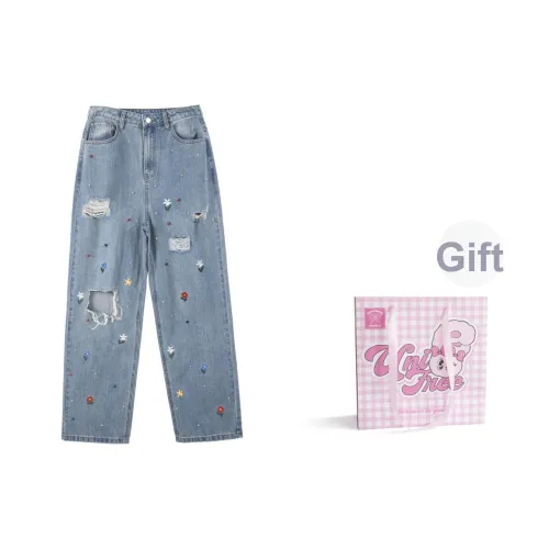 UNIFREE Джинсы Женские Светло-Синий