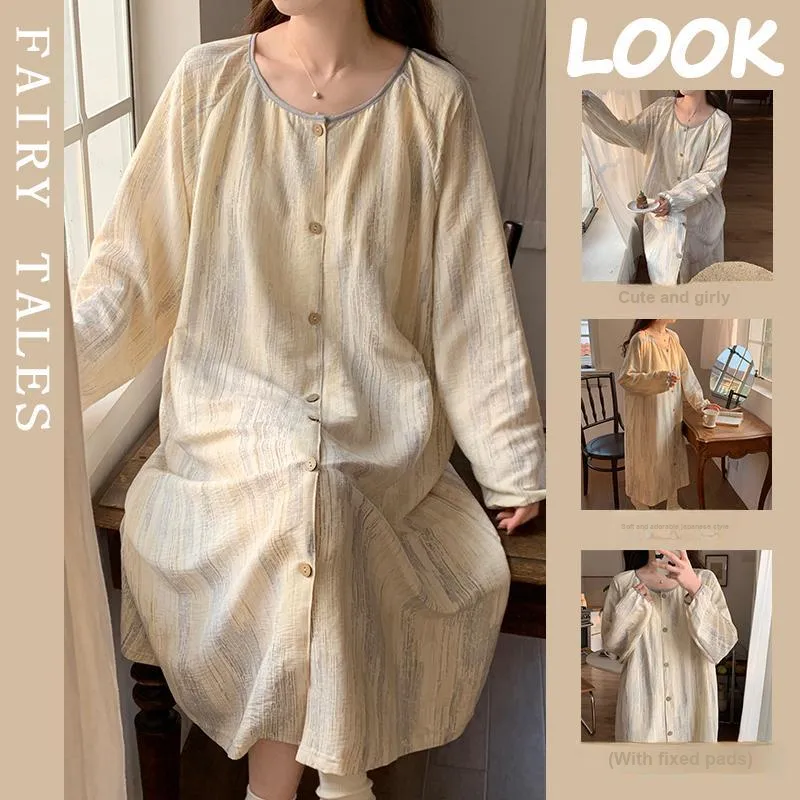 Ta Yan Nightgown Women's Apricot-1