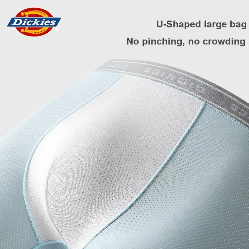 Dickies Underpants Men's Solid Color Comfortable And Breathable Skin Friendly Boxer 3 Pack Gift Box Set-21