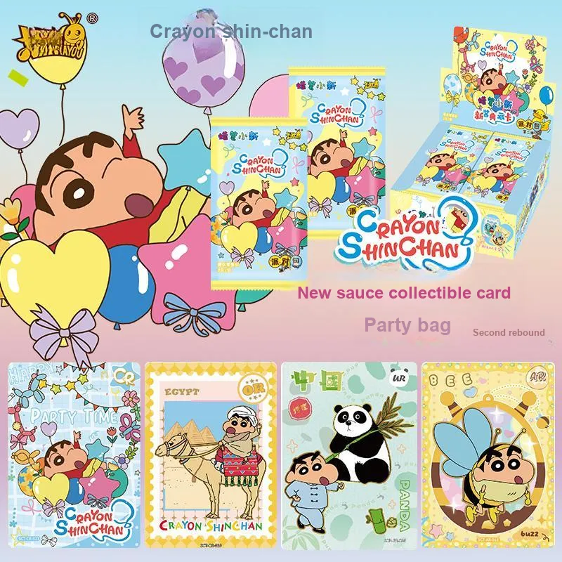 KAYOU Crayon Shin-Chan Party Pack Volume 1 Volume 2 IP/Anime Cards 2 Boxes 60 Bags-3