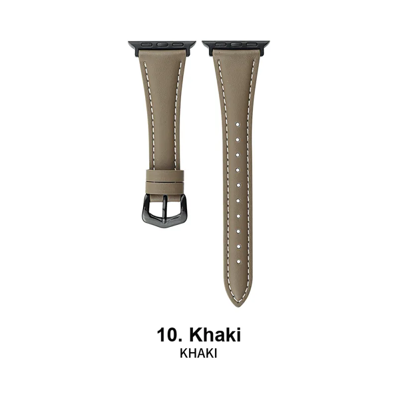 Vobafe Watch Band Apple Compatibility Cowhide Leather Material-19