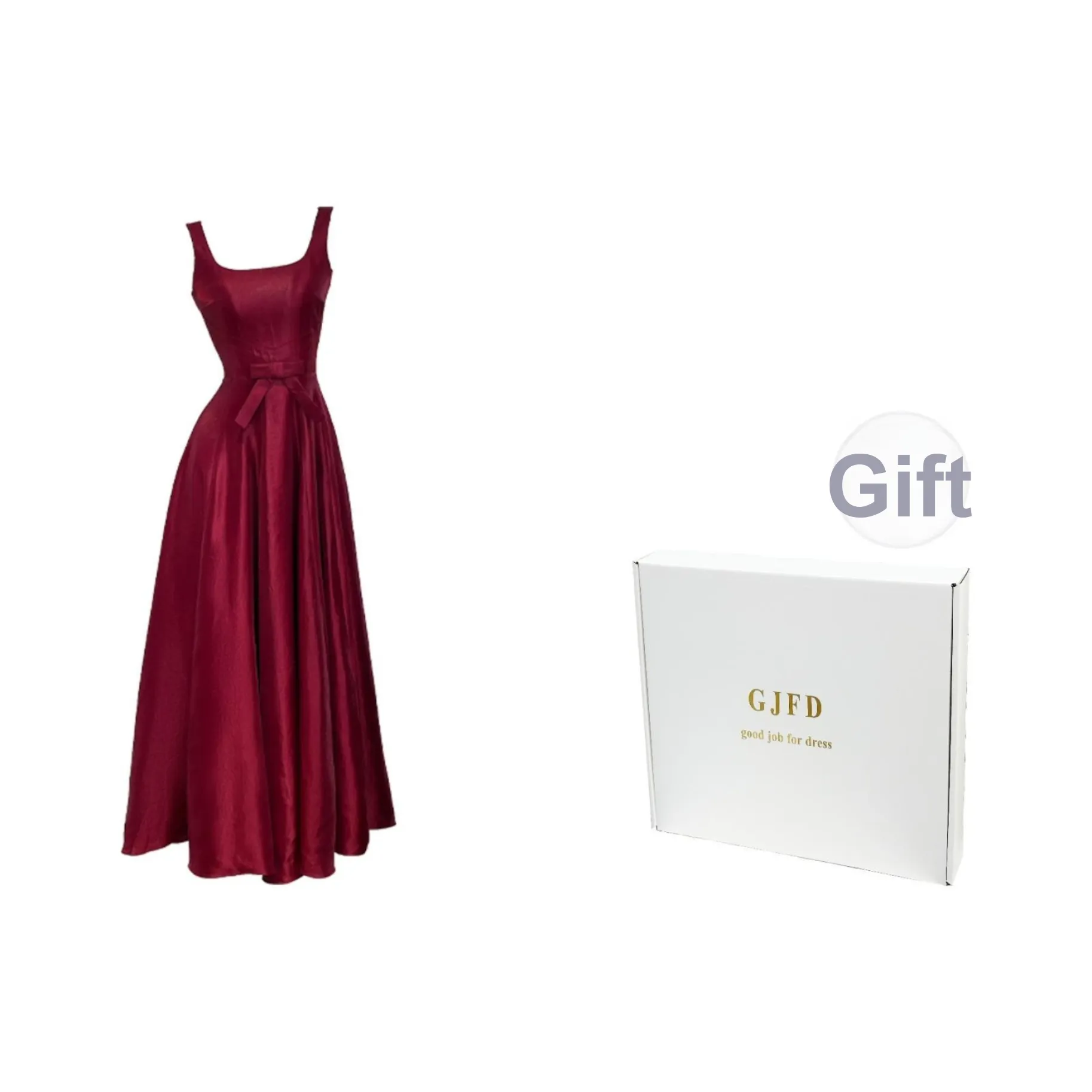 GJFD Длинное платье с длинными рукавами женское