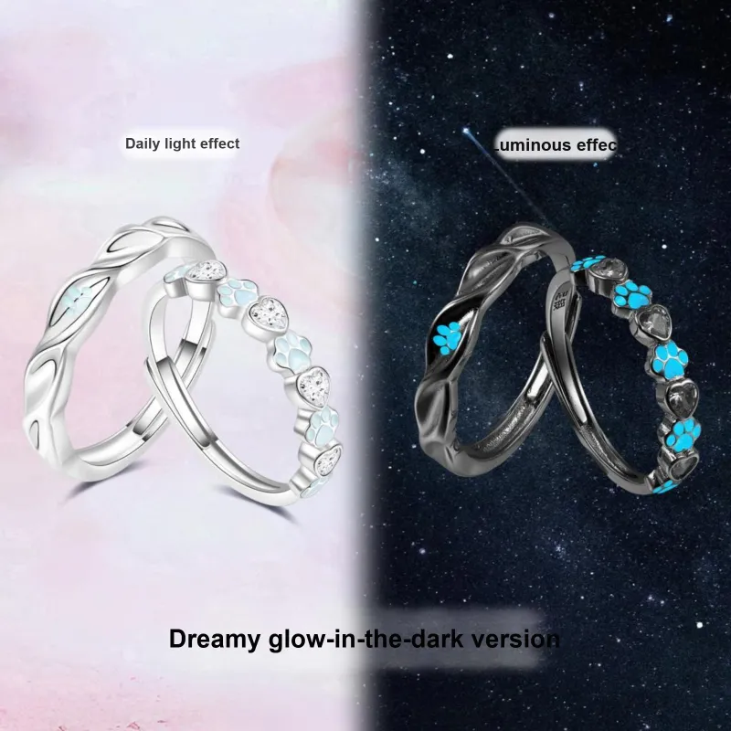 CAREBEARS S925 Silver Rings Unisex-2