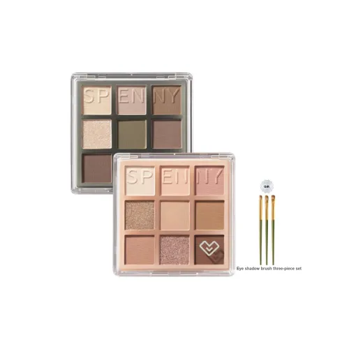 Spenny Nine COLORS Тени для глаз Легко смешиваемые Естественный Розовый Коричневый 8,1 г