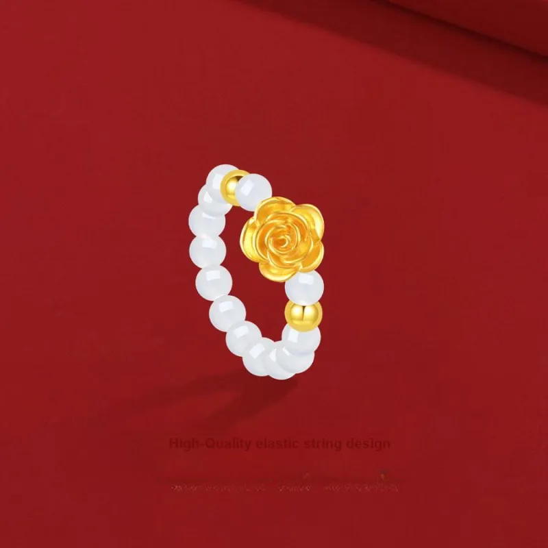 Master Kim Agate Gold Ring Unisex-4