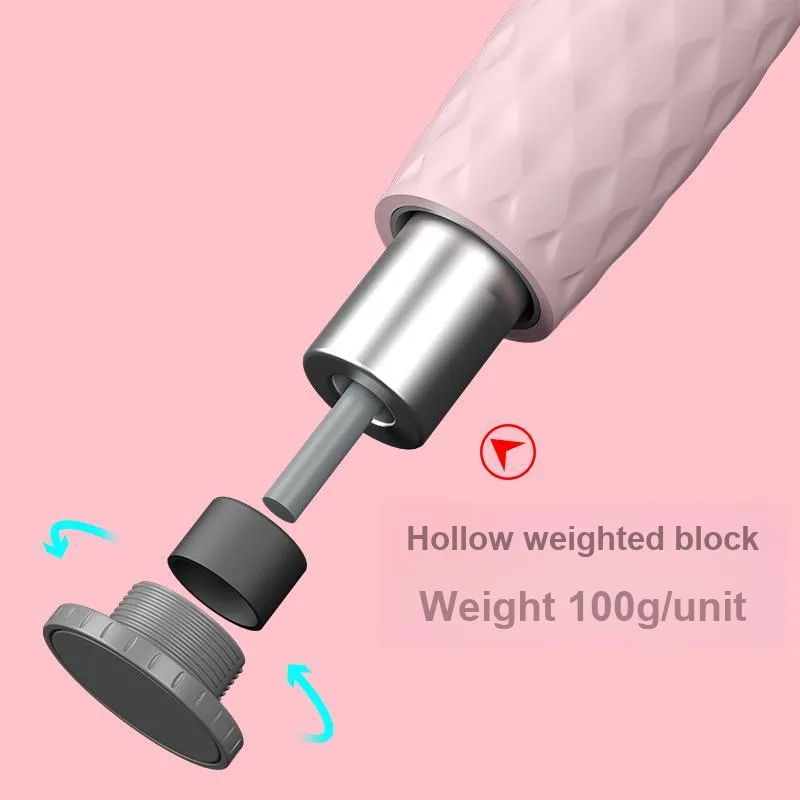 PROIRON Aerobic Fat Reduction Non Countable Weighted Jump Rope Adults PVC Rope, Silicone+PP Controller 3m-2