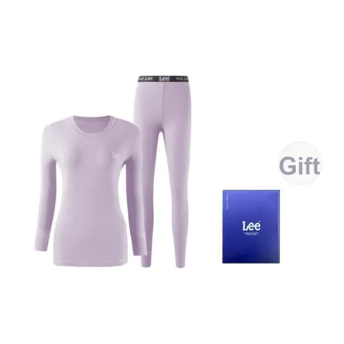 Lee Термический Комплект Женский Легкий Высокоплотный Пава Замковая Термический Трусы Топы И Брюки Независимый Подарочный Набор Коробка