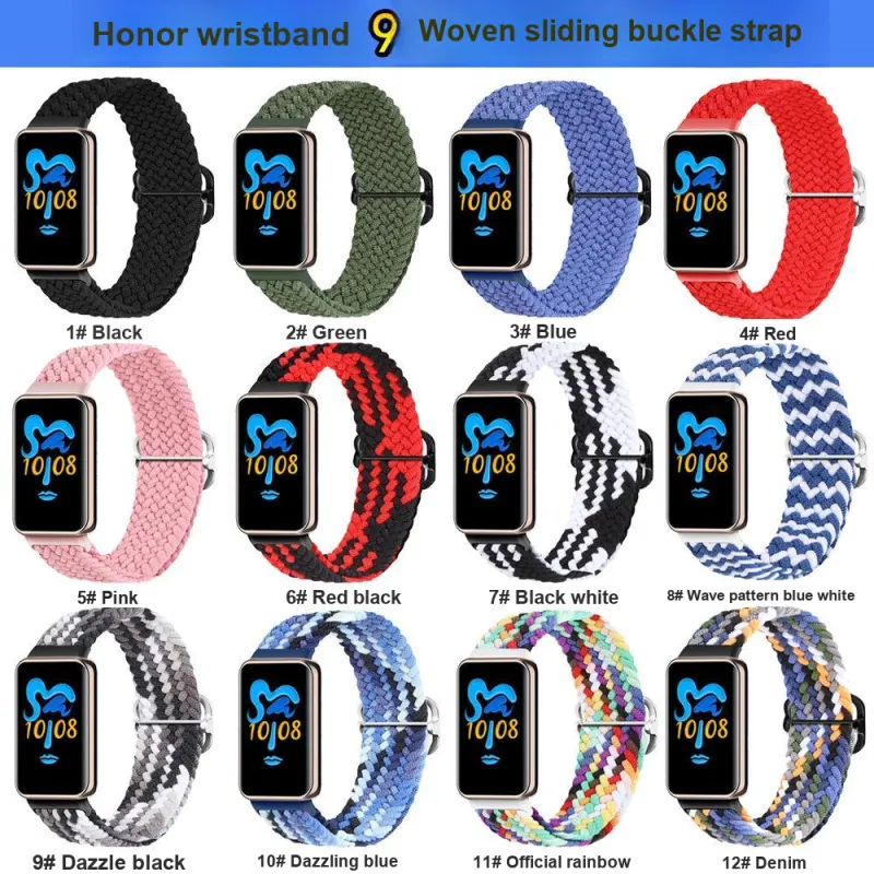 CHRROTA Huawei Honor Band 9 Compatibility Watch Band 150 185MM Fabric Material-1