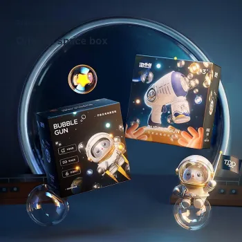 TAODUDU Space Astronaut Handheld Automatic Foam, Rechargeable, Ambient Light Bubble Machines