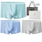 3 Pack Box Included (Ice Blue+Smoke Gray+Sky Blue) Ice Silk Quick-Dry Antibacterial/Free Shopping Bag