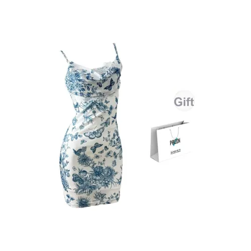 TORIGHT Slip Платье Женское Синее