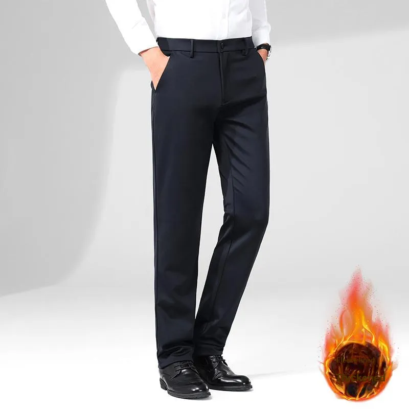 Devanro Casual Pants Men's Black-17