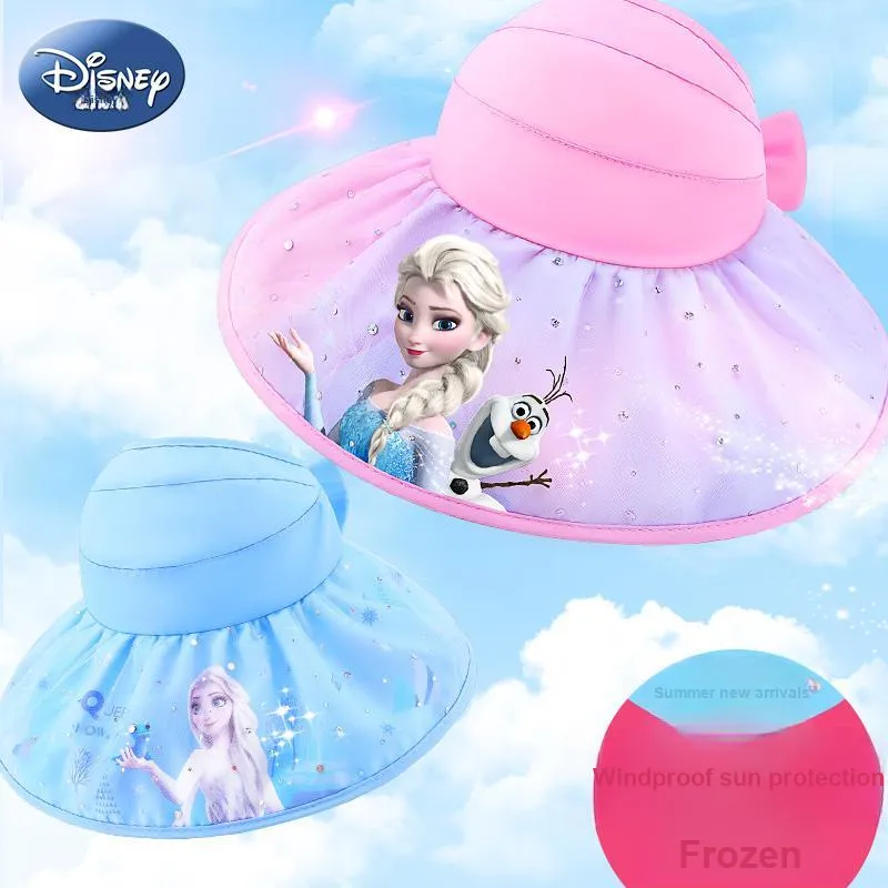 Disney Frozen Series Cotton Hats & Caps Kids' Pink-1