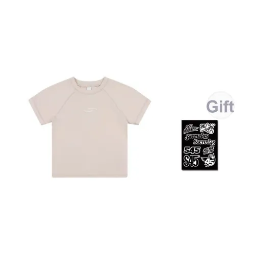 S45 Реглан-рукав Т-рубашка Женская Летняя