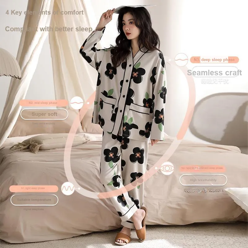 MIIOW Trend Party Series Pajama Set Women's Silver Gray-3