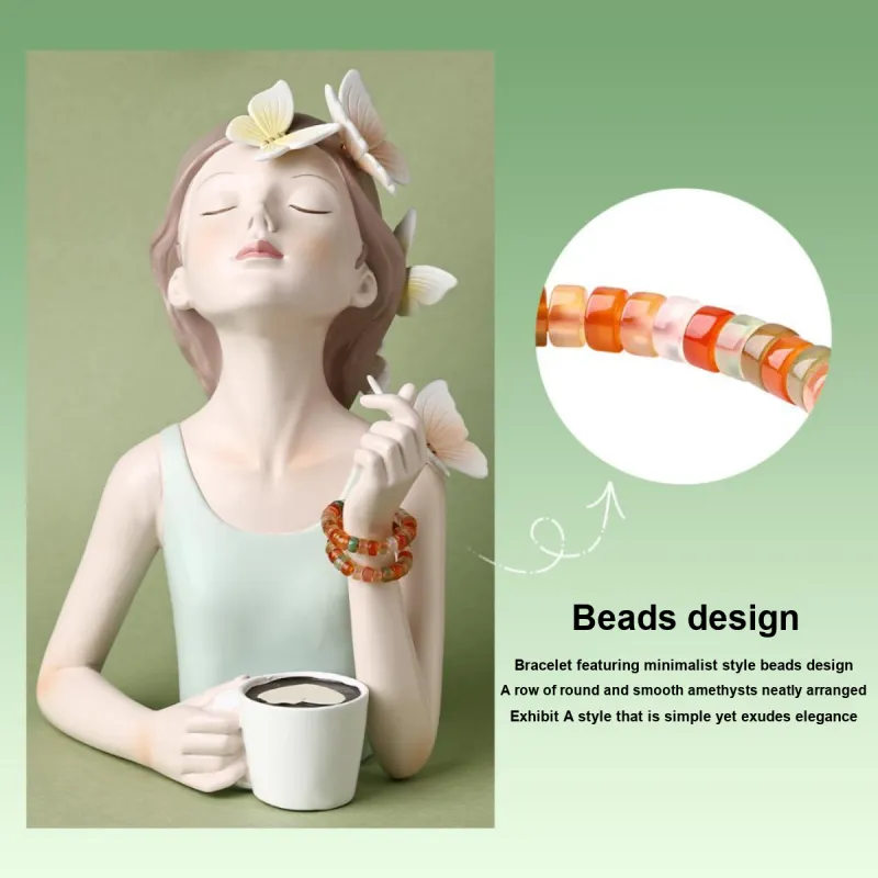 LAOMIAO Agate Bracelets Women's-15