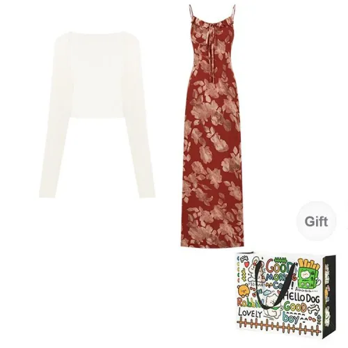 ZVJH Two Piece Skirt Sets Women's