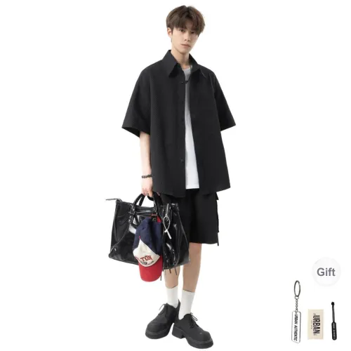 URBAN AUTHENTIC Jackets Coats Unisex Black