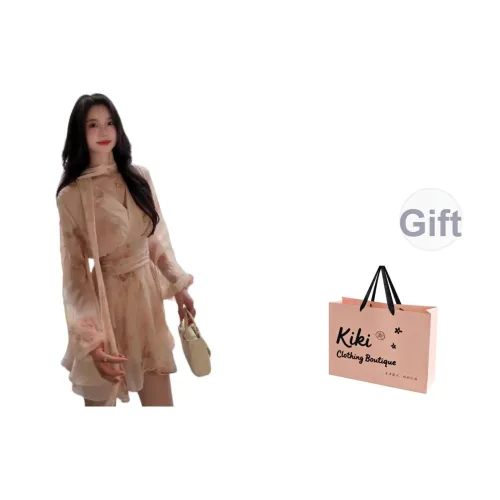 Kiki Clothing Boutique Длинное платье с длинными рукавами женское