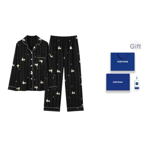 Floating Light Islands Пижама Набор Женские Gift Box Set Черный