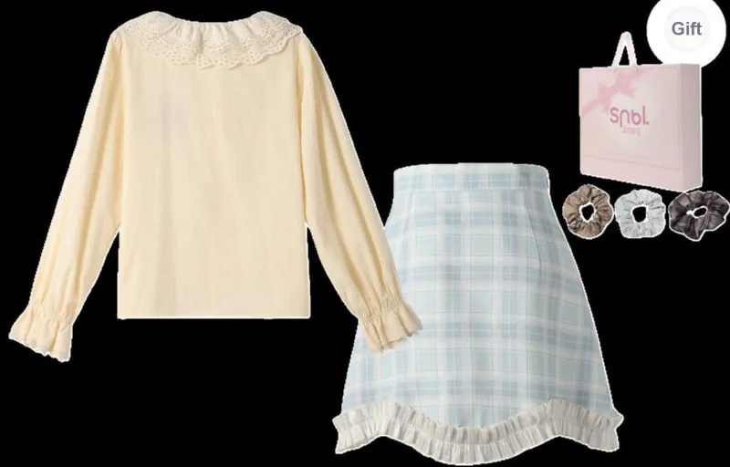 SNBL Skirt Set Women's Shirt+Skirt-1