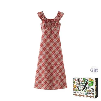 OURUOKE Short Sleeved Dress Women's